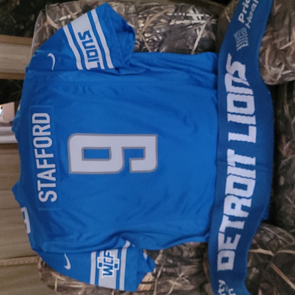 Nike On Field Matthew Stafford Detroit Tigers team Jersey. XXL.